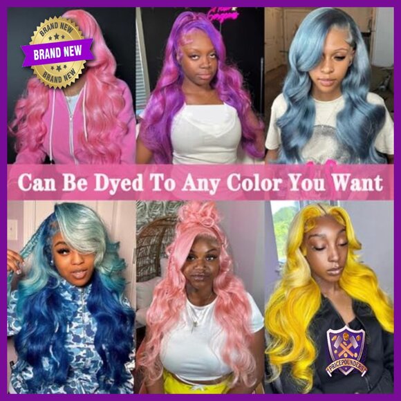 13x6 Lace Front Human Hair Wig Body Wave 28 Inch Glueless Pre Plucked main image 5